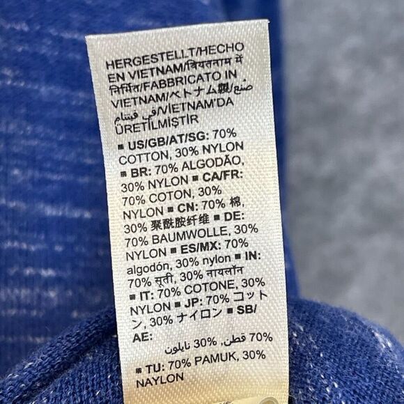 GOODTHREADS Sweater Men's 2XL Blue Space-Dyed Long Sleeve Crew Neck Pullover - Picture 6 of 15